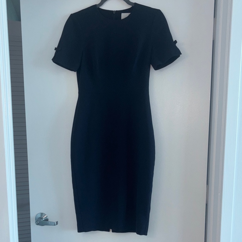 LK Bennett Navy Midi Dress Size 4 | Tailored Work Office Career Dress